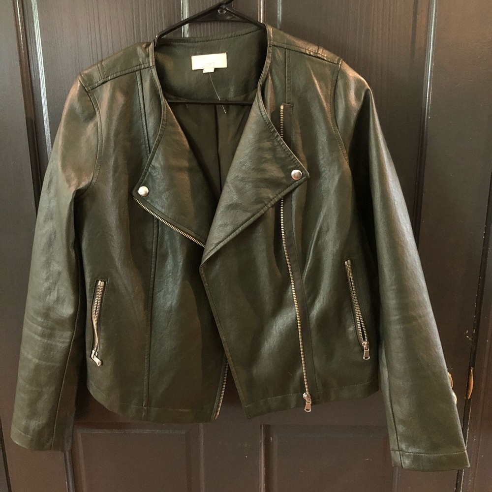 Imitation leather Loft moto jacket